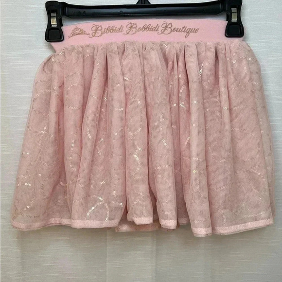 Disney Other - Disney Princess Bibbidi Bobbidi Boutique Pink Sequin Tulle Skirt XS